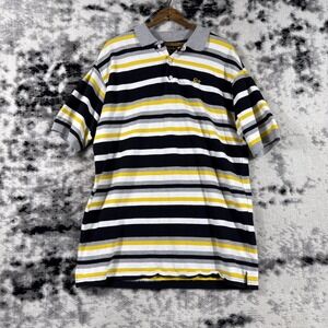 DrunknMunkey Shirt Mens Size Extra Large Striped Collared Skater Punk Y2K
